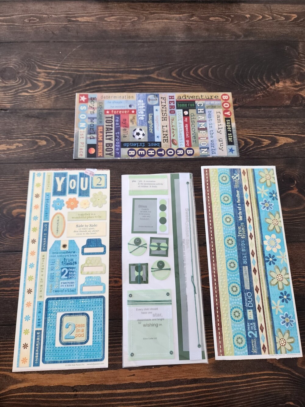 Sandylion Border Stickers - Boy Boys Family Scrapbooking NEW Vintage Retired #21